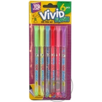 Cool for School Gel Pen Set 6pcs - buy, prices for ULTRAMARKET - photo 2