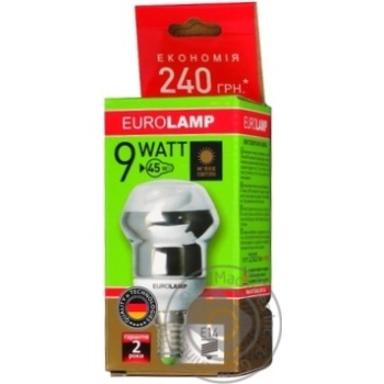 Лампа энергосберегающая Eurolamp R50 9W 2700K E14 артикул R5-09142 - купити, ціни на NOVUS - фото 7