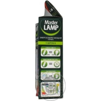 Лампа енергозберiгаюча MASTER LAMP цоколь 3UE27,20W - купить, цены на - фото 4