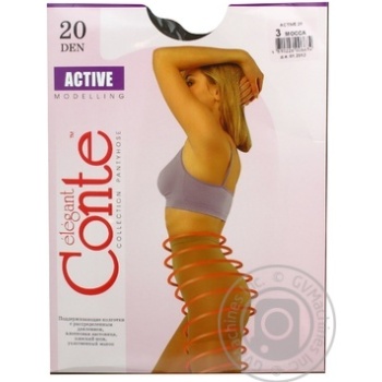 Колготи жіночі Conte Active 20ден р.3 Mocca - купити, ціни на NOVUS - фото 2