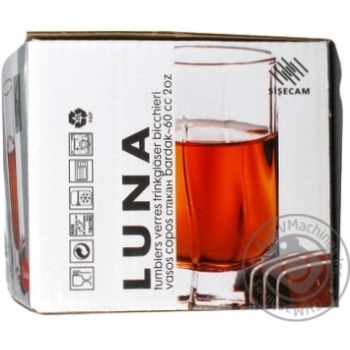 Pasabahce Luna Glass Set 60ml 6pcs - buy, prices for - photo 3