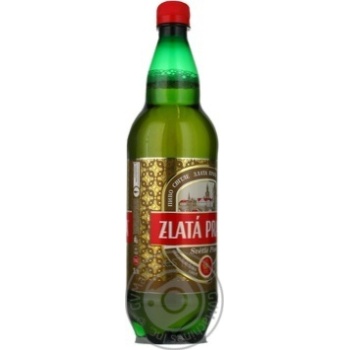 Pasteurized lager Zlata Praha plastic bottle 5%alc 1000ml Ukraine - buy, prices for - photo 2