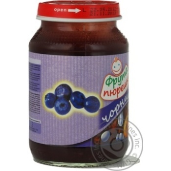 Puree Fruta Pureshka Blueberry for 6+ month old babies glass jar 190g Czech Republic - buy, prices for MegaMarket - photo 4
