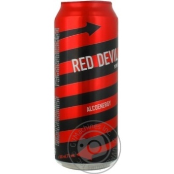 Low-alcohol energy drink Red Devil Power 7%alc. can 500ml Russia - buy, prices for NOVUS - photo 6