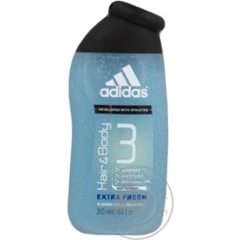 Гель для душу Adidas White Extra Fresh 250мл - купить, цены на NOVUS - фото 1