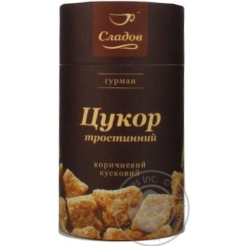 Цукор Сладов Гурман тростинний коричневий пресований кусковий 500г купити, ціни на МегаМаркет - фото 1