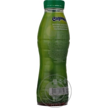 Clarified pasteurized nectar Sadochok apple and cherry plastic bottle 400ml Ukraine - buy, prices for - photo 2