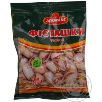 Фісташки Аромікс солоні 40г Україна купити, ціни на МегаМаркет - фото 2