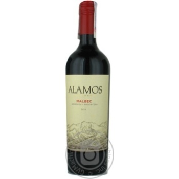 Вино Alamos Malbec червоне сухе 0.75л х6 купити, ціни на МегаМаркет - фото 1