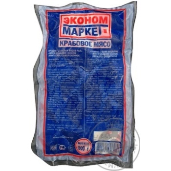 Econom Market Frozen crabmeat Santa Bremor 500g - buy, prices for MegaMarket - photo 1