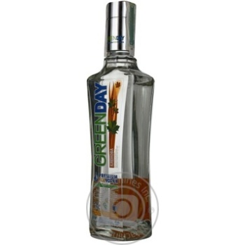 Vodka Green day 40% 500ml glass bottle Ukraine - buy, prices for MegaMarket - photo 2