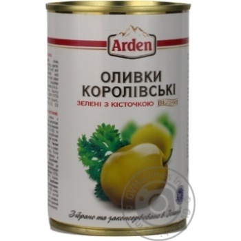 Оливки Arden зелені з кісточкою 300г - купити, ціни на - фото 9