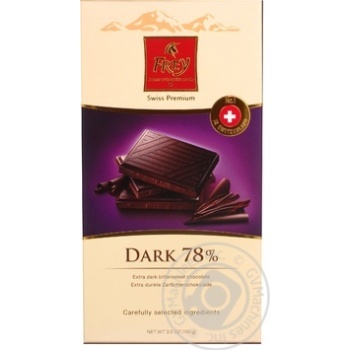 Chocolate extra-dark Frey 78% 100g Switzerland