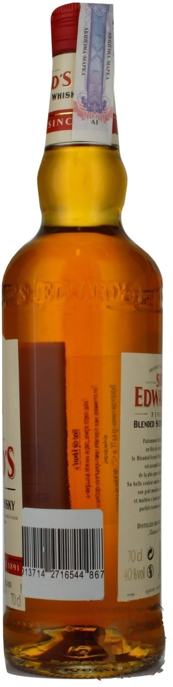 

Виски Sir Edward's 40% 0,7л