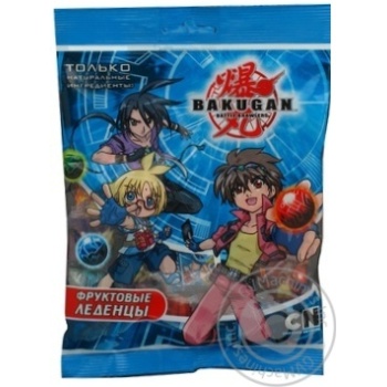 Льодяники Bakugan фруктові в пакеті 75г - купити, ціни на - фото 1