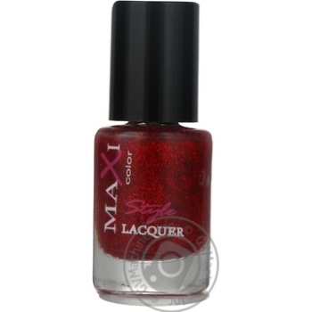 Лак для нігтів Maxi Color Style Lacquer №092 12мл - купить, цены на - фото 10