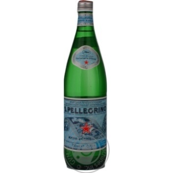 Sparkling medical-table water San Pellegrino glass bottle 750ml Italy - buy, prices for MegaMarket - photo 1
