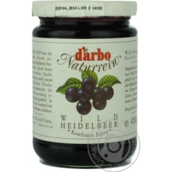 jam darbo blueberry 450g glass jar Austria - buy, prices for - photo 9