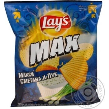 Чіпси Лейс макс сметана та цибуля 80г - купити, ціни на - фото 11