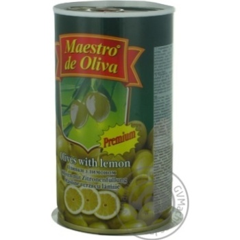 olive Maestro de oliva lemon green stuffed 350g can - buy, prices for MegaMarket - photo 2