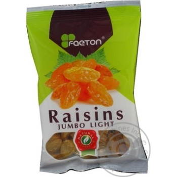 dried fruits raisins faeton light 100g Ukraine