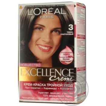 Фарба дволосся Loreal EXELLENCE №3 купити, ціни на МегаМаркет - фото 2