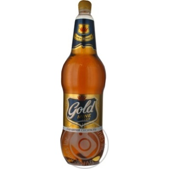 Pasteurized lager Gold Mine Beer plastic bottle 4.5%alc 1500ml Russia - buy, prices for - photo 7
