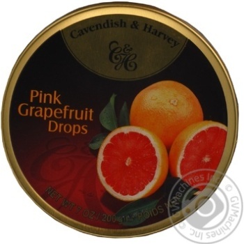 Lollipop Cavendish&harvey grapefruit 200g can