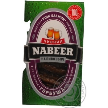 Горбуша Пивной NABEER филе-соломка солено-сушеная 100г Украина купить, цены на МегаМаркет - фото 2