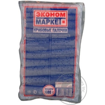 Crab sticks Santa bremor 1000g Belarus