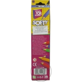 Pencil Cool for school Softy 6colors 6pcs - buy, prices for MegaMarket - photo 2