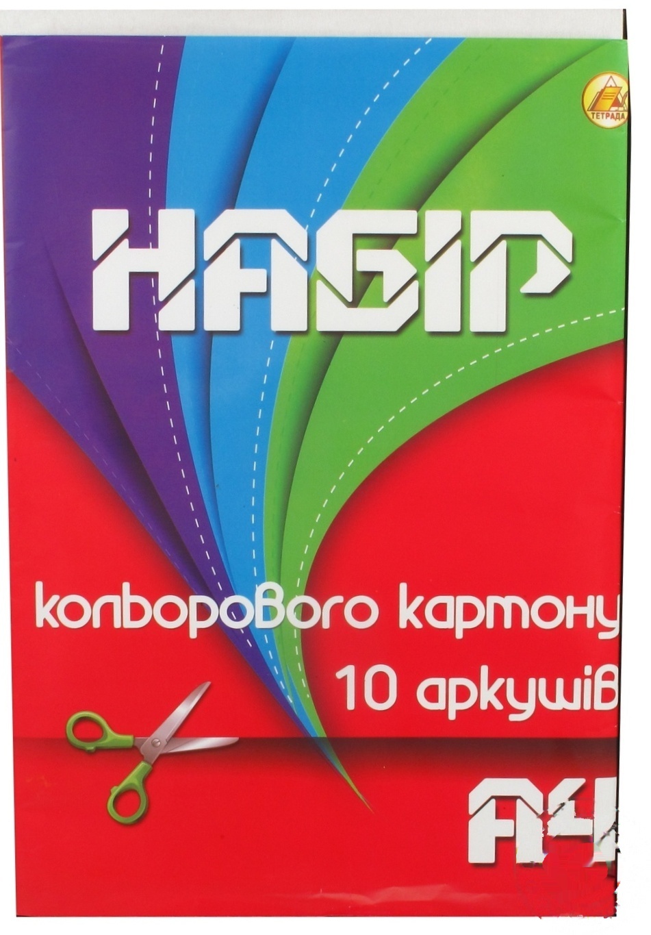 

Набор картона Тетрада цветной А4 10л