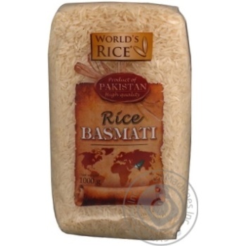 Рис World's Rice Басматі шліфований довгозернистий 1кг купити, ціни на МегаМаркет - фото 5
