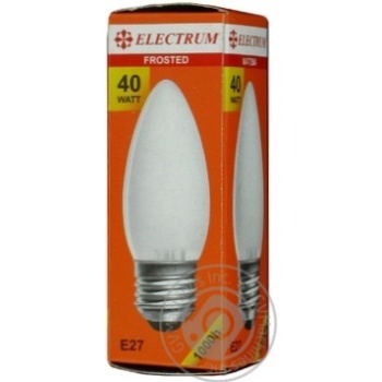 Лампочка ELECTRUM св мат. Е27 40W х10 купити, ціни на МегаМаркет - фото 2