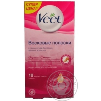 Смужки воскові Veet оксамитова роза 18шт - купить, цены на - фото 2