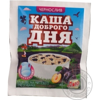 Oatmeal porridge Amo Good Day Porridge with prunes quick-cooking 40g Ukraine - buy, prices for - photo 3