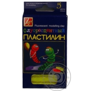 Пластилін флуорисцентний Промінь 5 кольорів арт.12С 764-08 х30 купити, ціни на МегаМаркет - фото 2