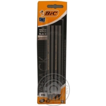 Олівець чорнографітний BIC Ecolution Black 4 шт. 896016 купити, ціни на МегаМаркет - фото 3