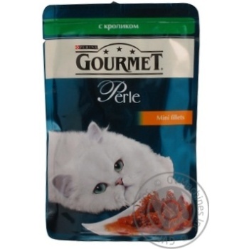 Консерва для котів Gourmet Perle Кролик 85г