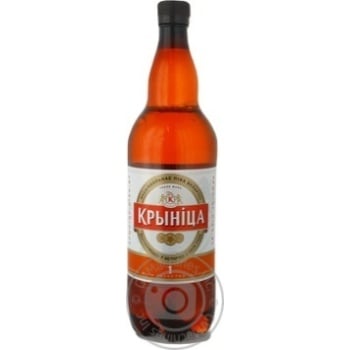 Pasteurized lager Krinitsa-1 plastic bottle 4%alc 1000ml Belarus