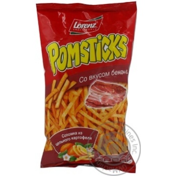 Potato chips Lorenz Pomsticks with bacon taste 100g Germany - buy, prices for NOVUS - photo 3