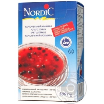 Крохмаль Nordic картопляний 500г х12 купити, ціни на МегаМаркет - фото 2