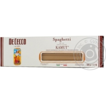 Макарони De Cecco Spaghetti Kamut №12 500г - купити, ціни на - фото 2