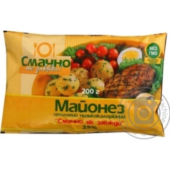 Mayonnaise Smachno yak Zavzhdy! 35% doy-pack 200g Ukraine - buy, prices for - photo 1