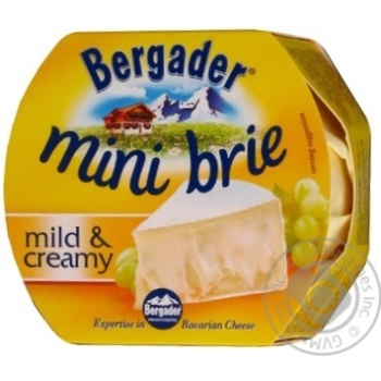Сыр Бергадер Мини Бри 70% 150г Германия купить, цены на МегаМаркет - фото 1