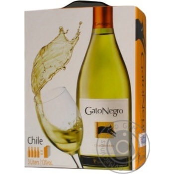 wine chardonnay gatonegro 13% 3000ml tetra pak Chili - buy, prices for - photo 2