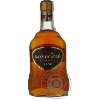 Cognac Bakhchysaray 40% 5years 900g glass bottle Ukraine - buy, prices for NOVUS - photo 1