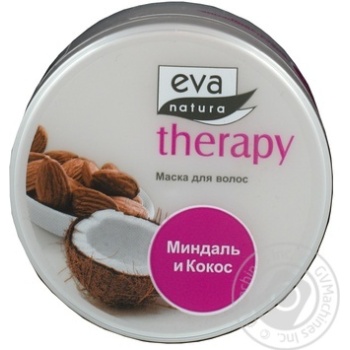 Маска для волосся Eva Natura Therapy з мигдальним молочком та екстрактом кокосу 225мл