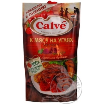 Кетчуп Calve к мясу на углях д/п закр 350г - купити, ціни на NOVUS - фото 4