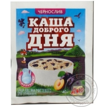 Oatmeal porridge Amo Good Day Porridge with prunes quick-cooking 40g Ukraine - buy, prices for - photo 7